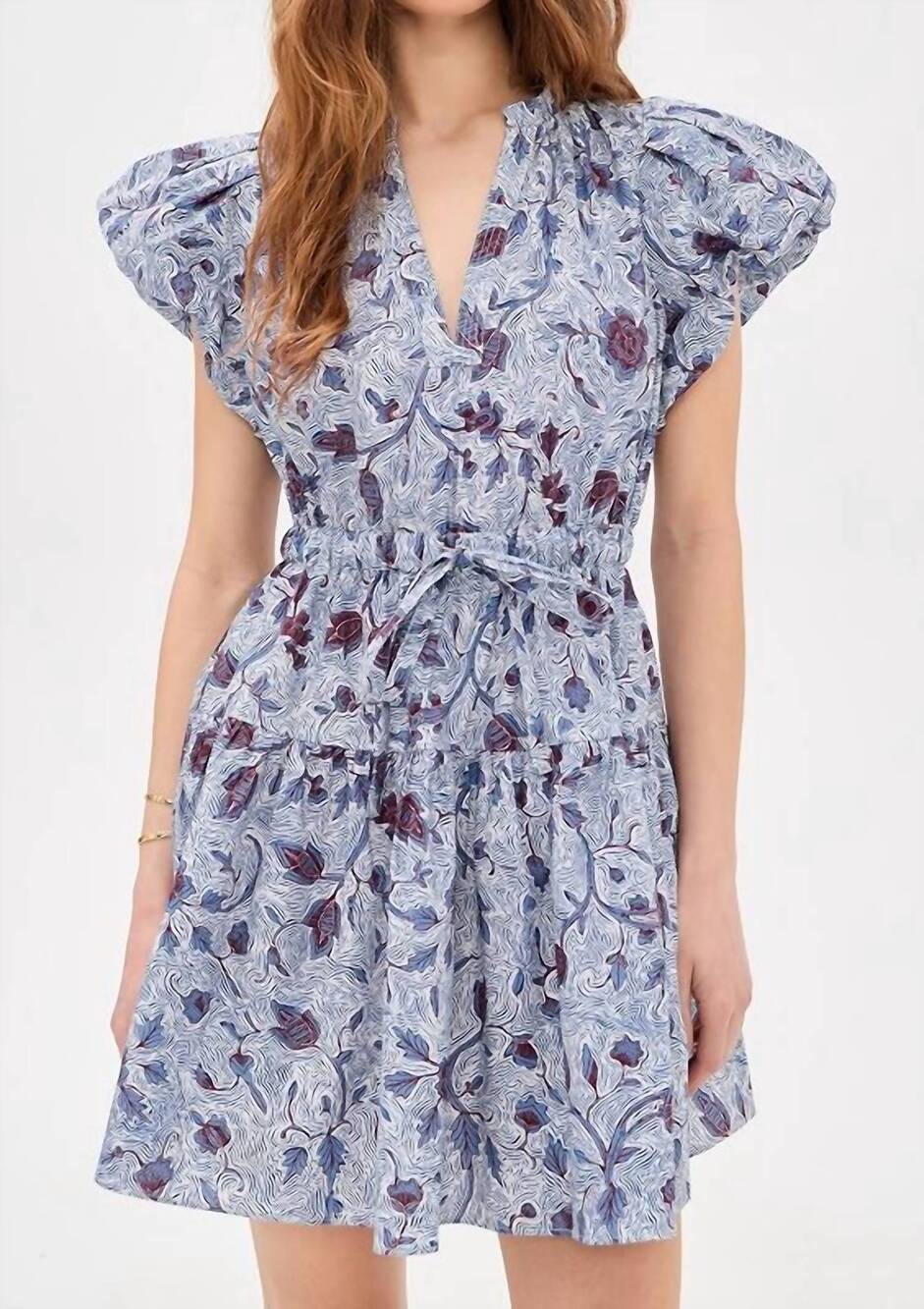 NEW ULLA JOHNSON izel cotton mini dress in gardenia